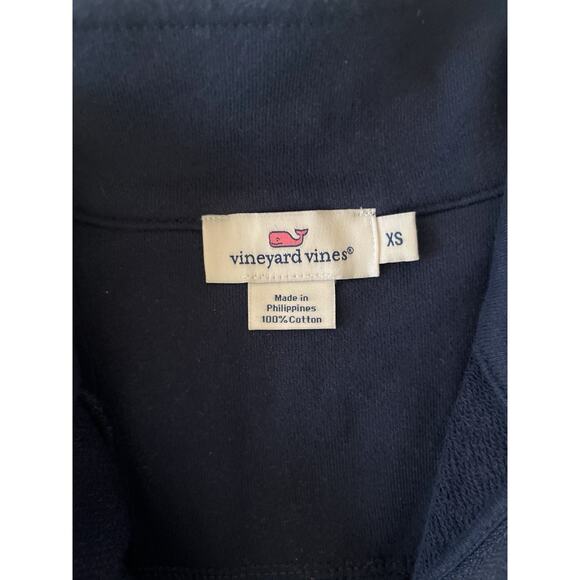 Vineyard Vines 3/4 Zip Shepard Pullover Women XS Blue Pink Corduroy Aztec Print - Picture 2 of 9